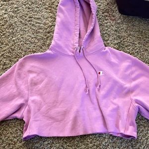 Cropped champion hoodie